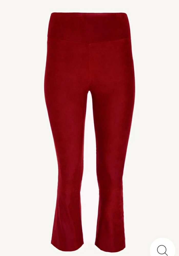 NWT SPRWMN SUEDE CROP FLARE S